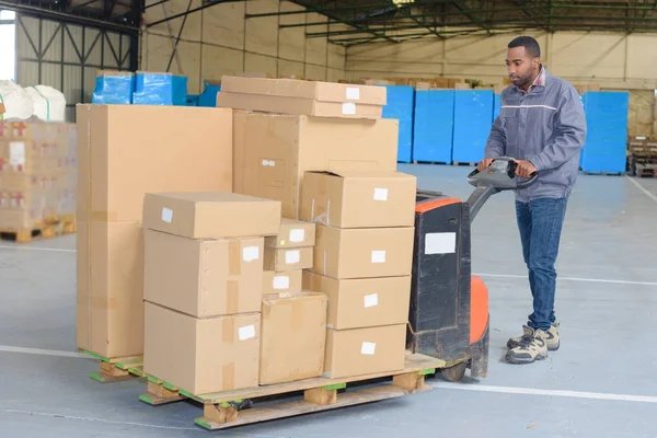 Packaged goods prepared for wholesale orders